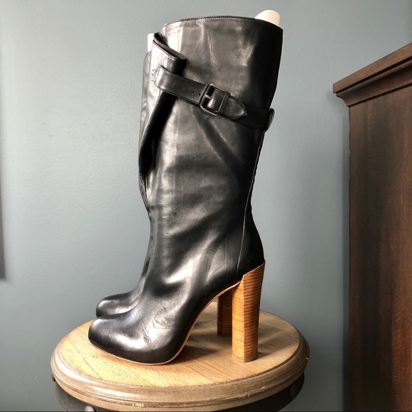 Boutique 9 Shoes - Boutique 9 Boots Black Leather Heeled